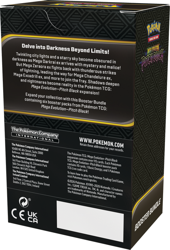 Pokémon ME05 Pitch Black Booster Bundle - Limit 2
