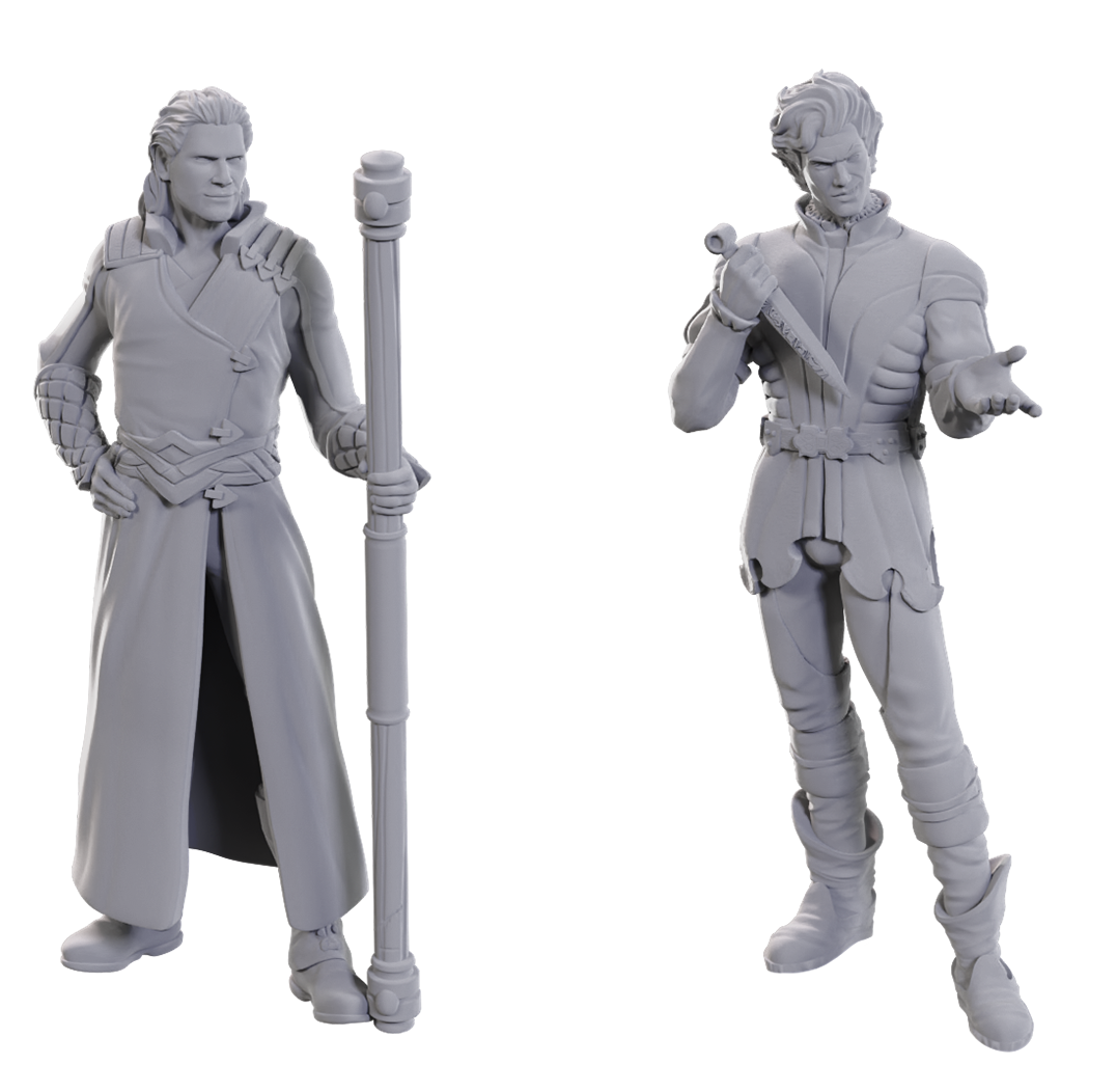 DND Unpainted Minis Special Edition Baldur's Gate 3 -Gale & Astarion