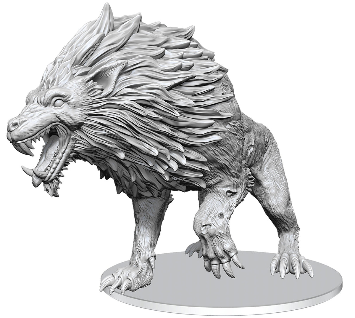 DND Unpainted Minis Dire Worg