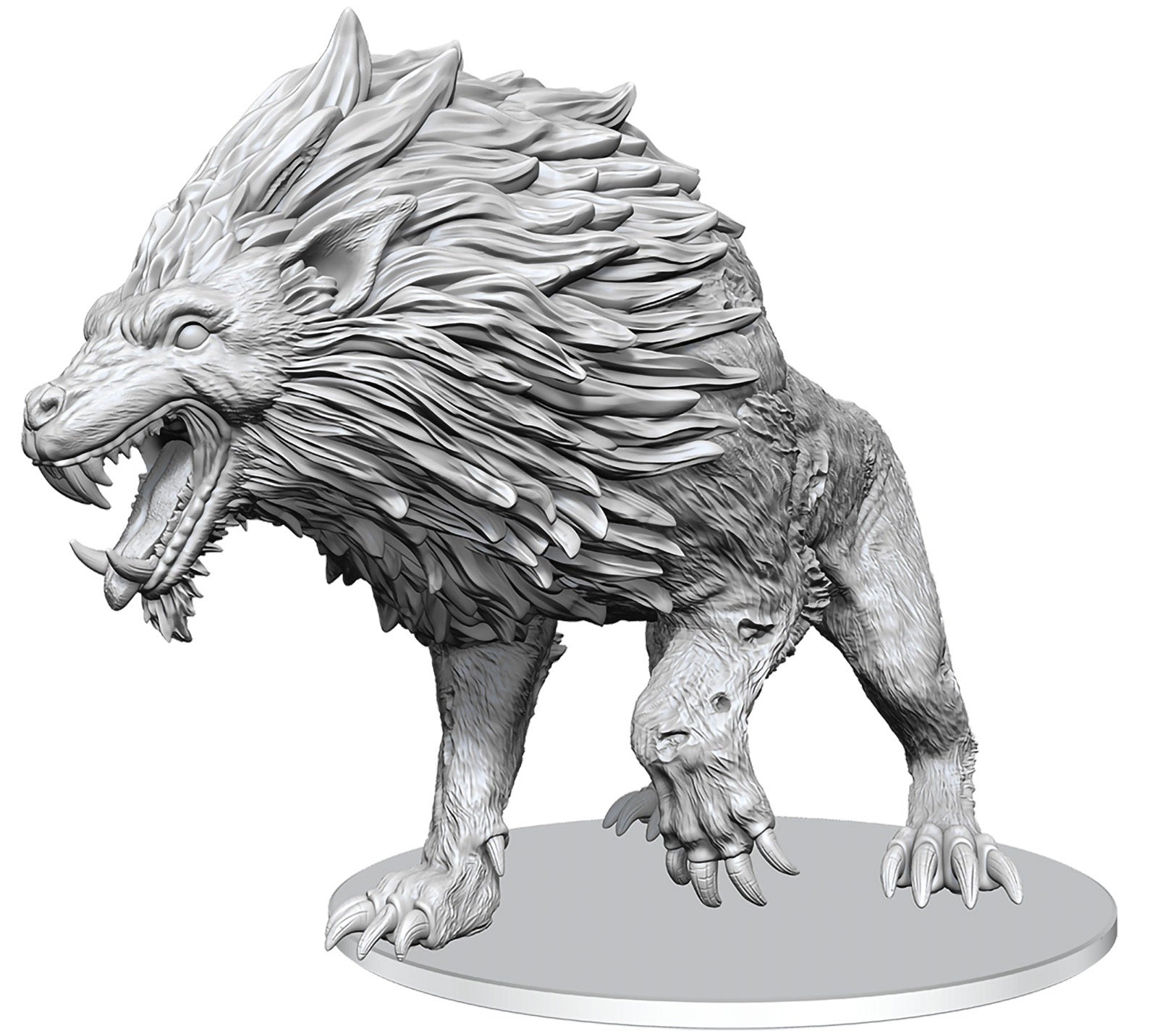 DND Unpainted Minis Dire Worg