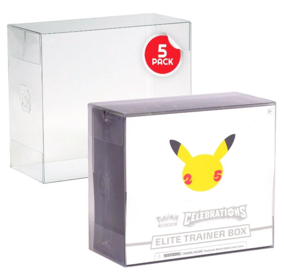 ER Display Case Protector For Pokémon ETB 5Pk