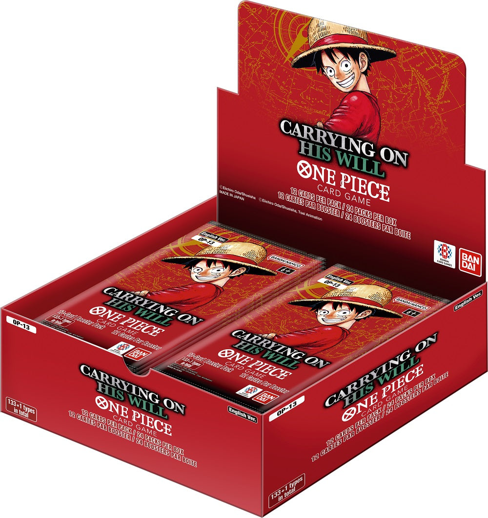 One Piece CG OP-13 Carrying On His Will Booster Box Limit 1
