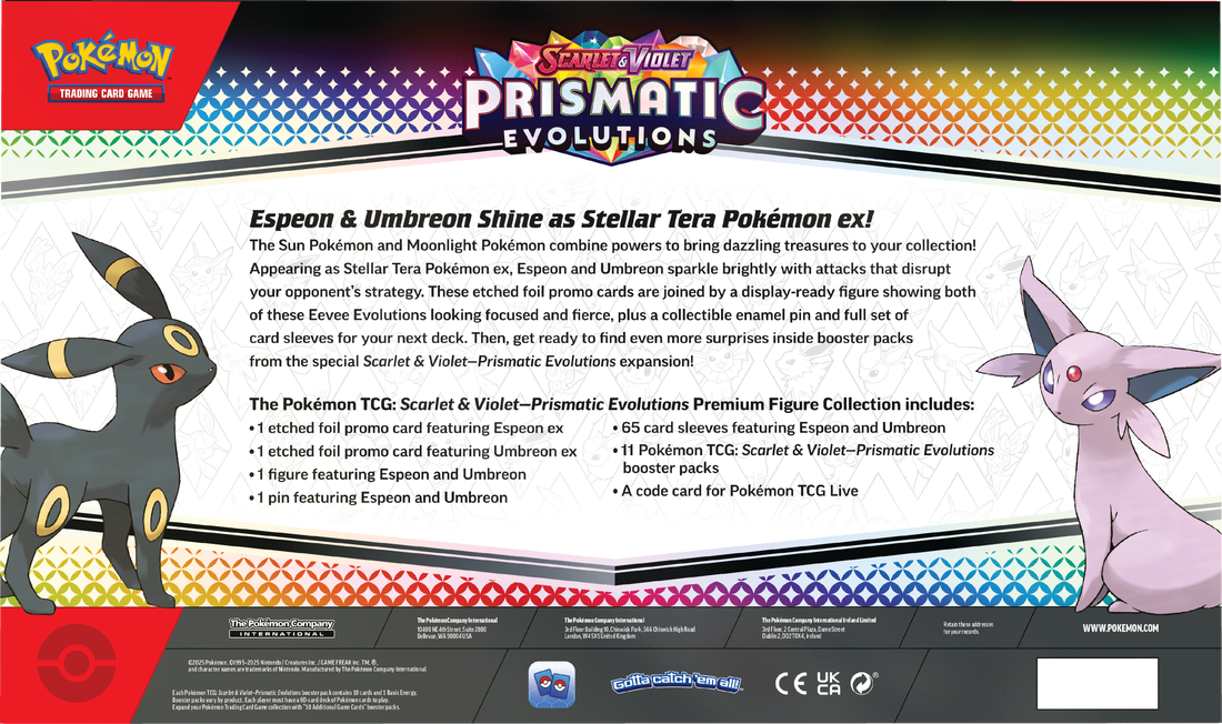 Pokémon SV8.5 Prismatic Evolutions Premium Figure Collection Limit 2