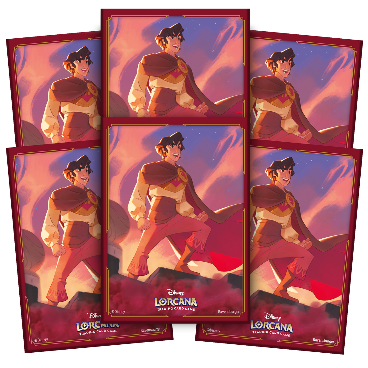 Disney Lorcana Card Sleeve Set 5 Pack B- Aladdin
