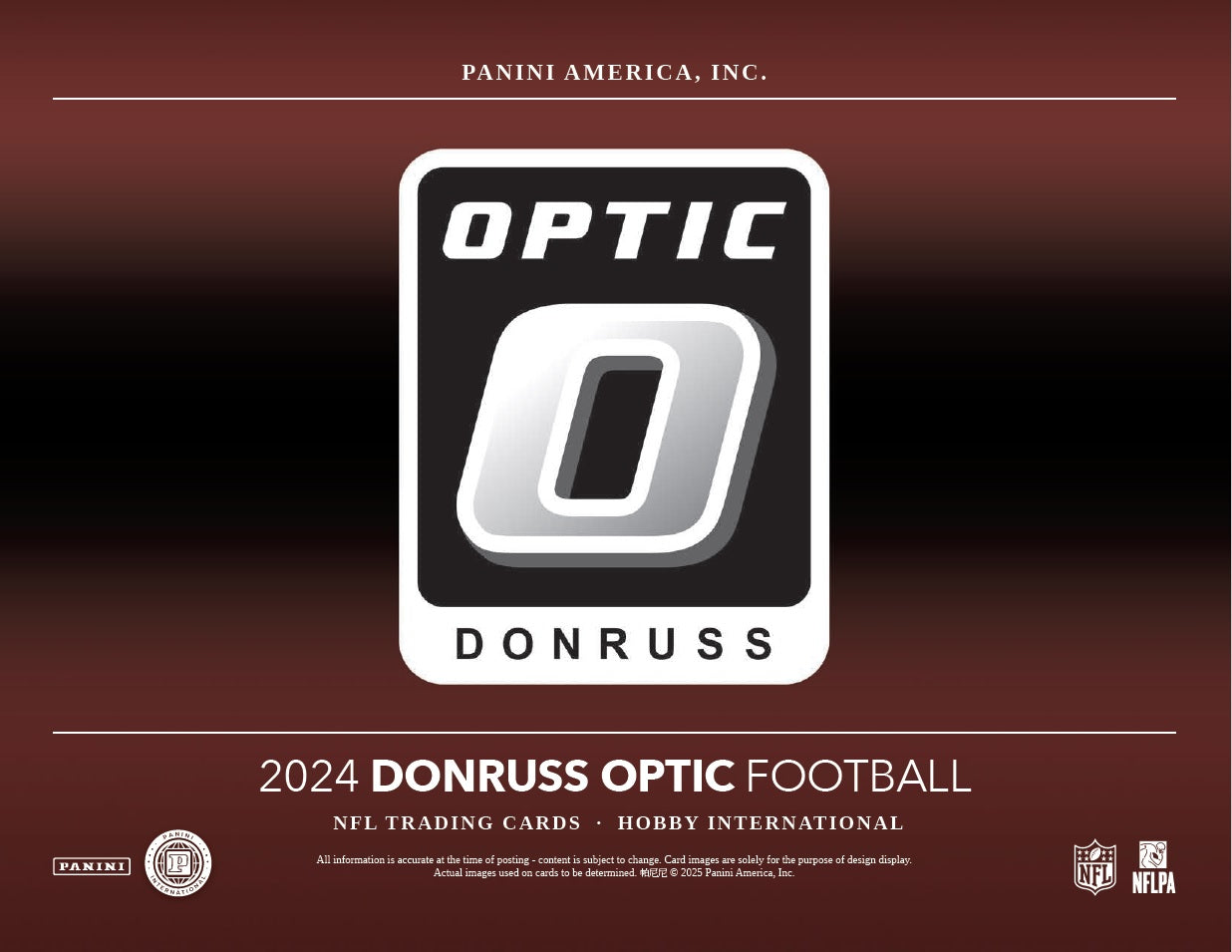 2024/2025 Panini Donruss Optics Football Hobby International LIMIT 2