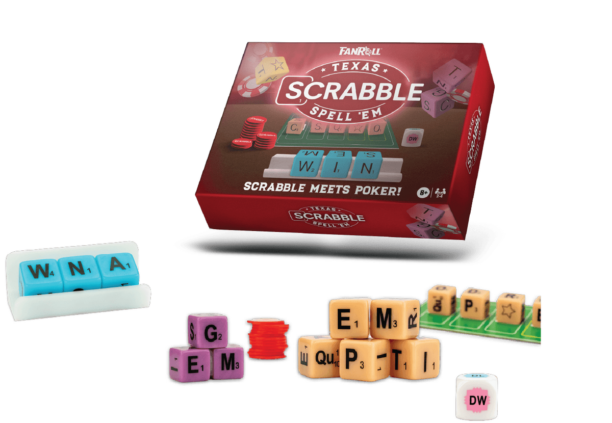 Scrabble Texas Spell 'EM Fanroll/Hasbro
