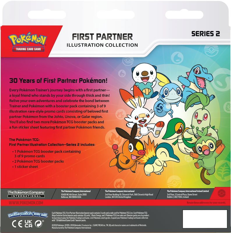 Pokemon First Partners Illustration Collection S2 Limit 6