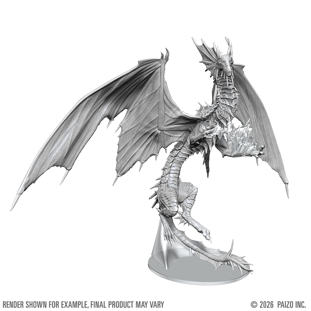 PF Unpainted Minis Adult Mirage Dragon Boxed Miniature