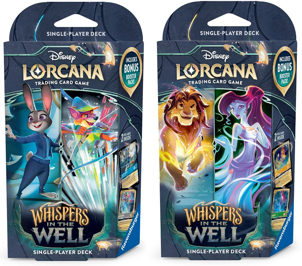 Disney Lorcana Set 10 Whispers In The Well Starter Judy Hopps/Robin Hood