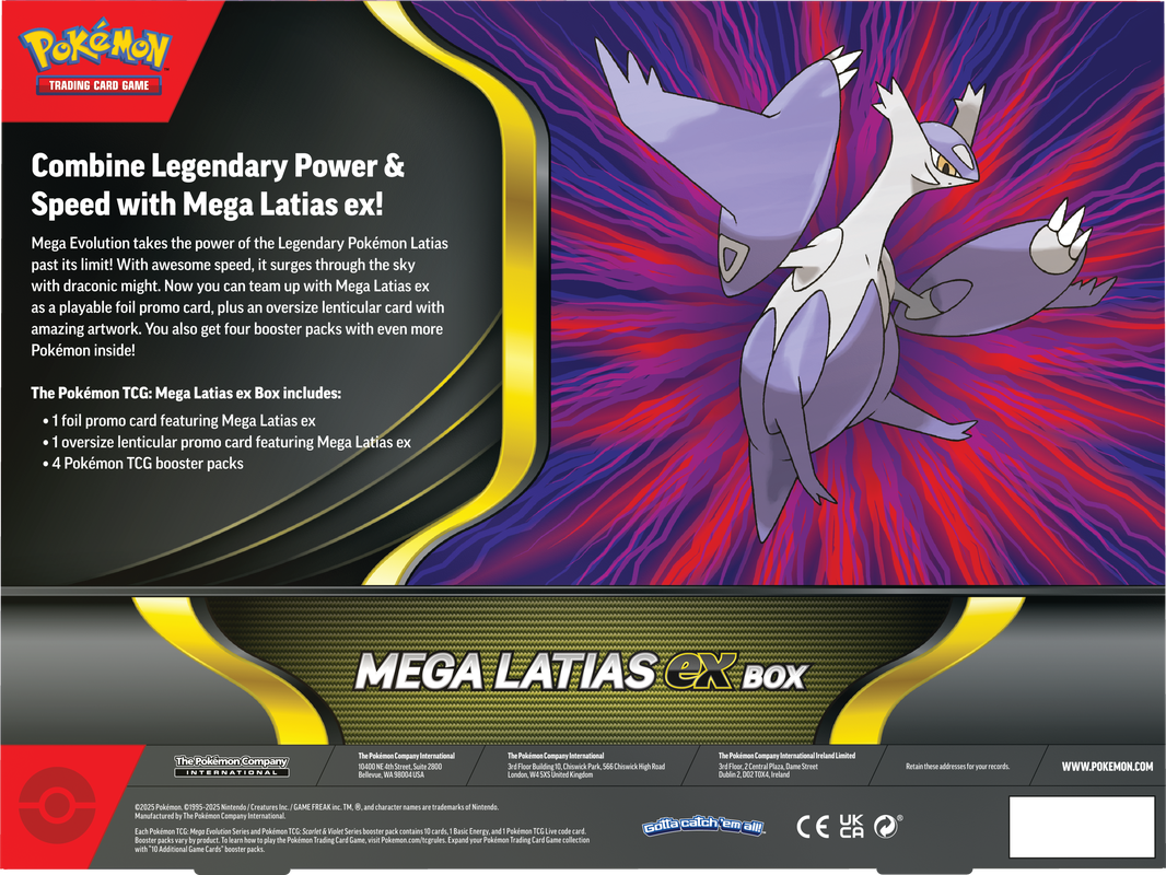 Pokémon Mega Latias Ex Box Limit 6