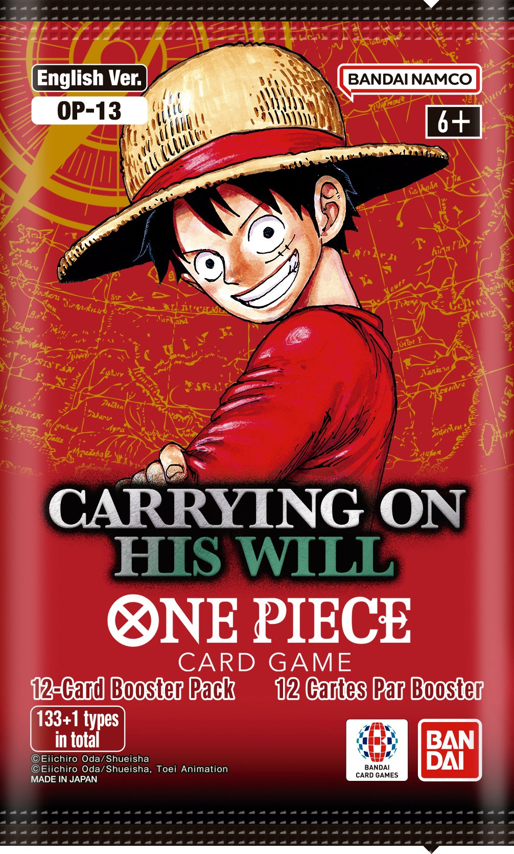 One Piece CG OP-13 Carrying On His Will Booster Box Limit 1
