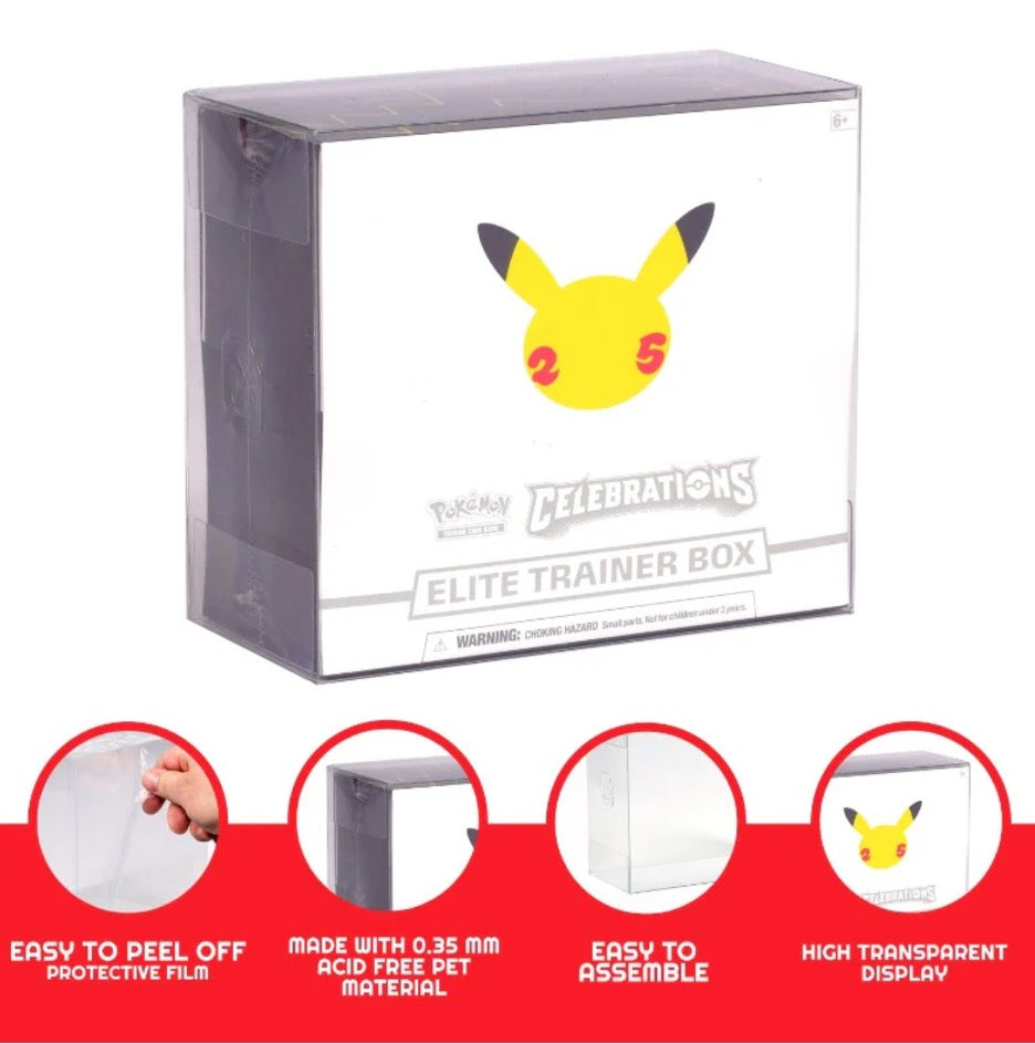 ER Display Case Protector For Pokémon ETB 5Pk
