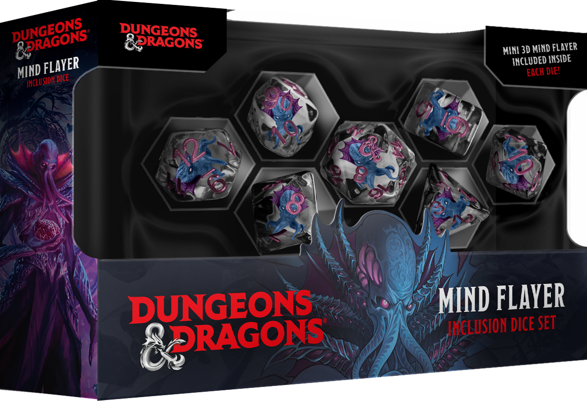 DND Mind Flayer Resin Dice Set