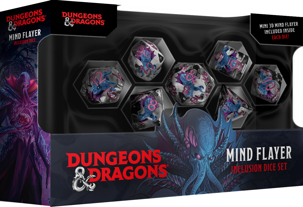 DND Mind Flayer Resin Dice Set
