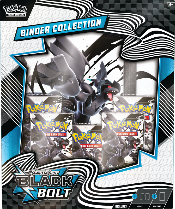 Pokemon SV10.5 Black Bolt Binder Collection LIMIT 6