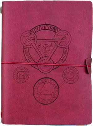 Character Journal Red Arcane Symbol
