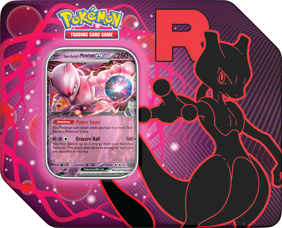 Pokemon Team Rocket's Tin - Mewtwo Limit 1