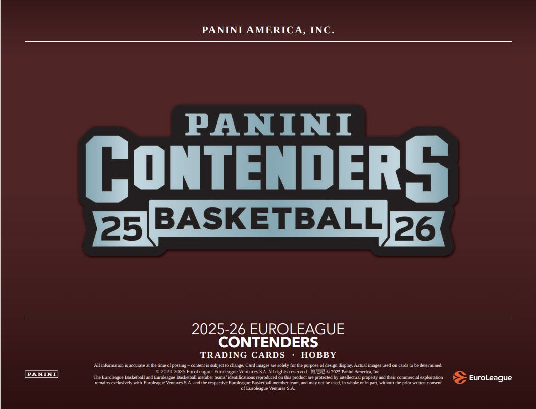 2026 Panini Contenders Euroleague Basketball