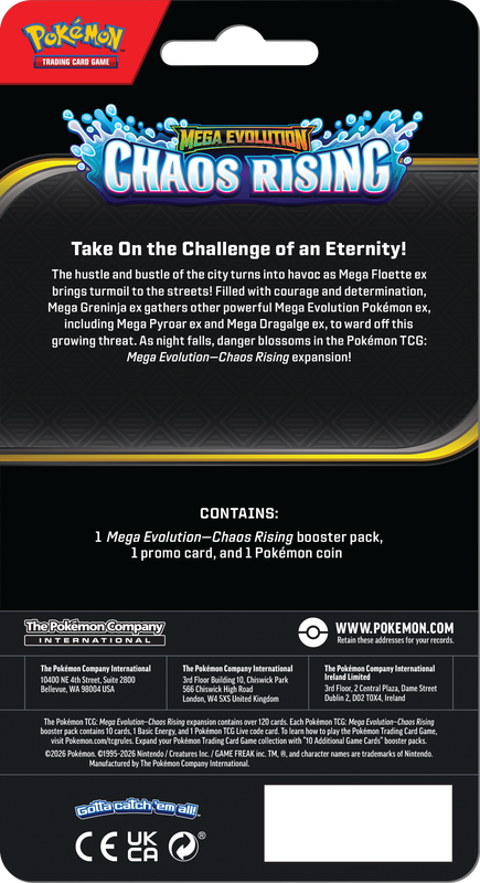 Pokemon ME04 Chaos Rising Checklane Blister Limit 8