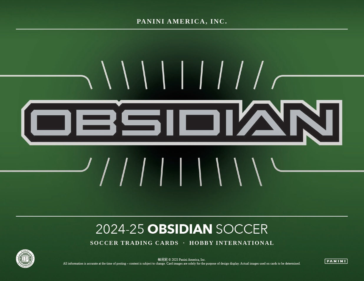 2025 Panini Obsidian Soccer International