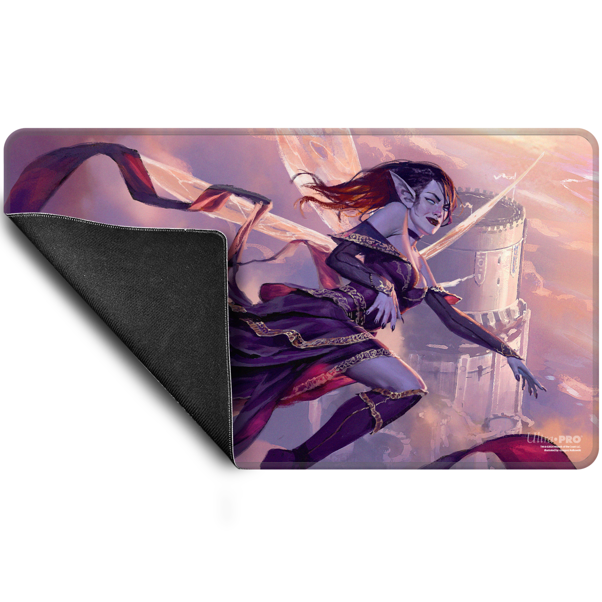 UP Playmat MTG Commander Series Three Color Shard Alela Stitched