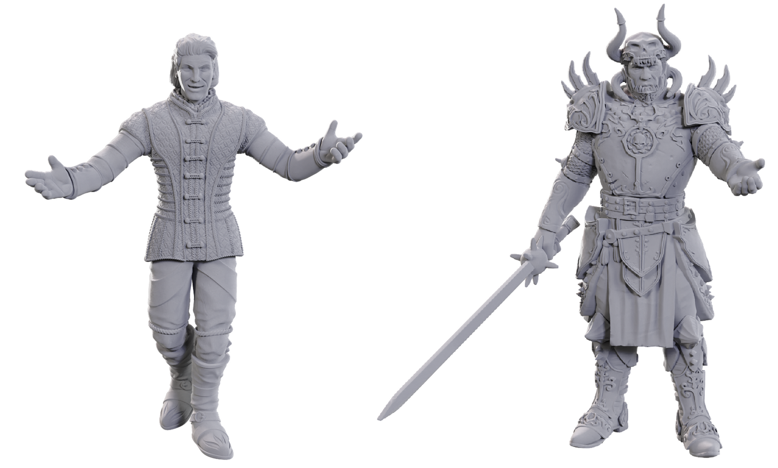 DND Unpainted Minis Special Edition Baldur's Gate 3 -Sarevok  Anchev & Raphael