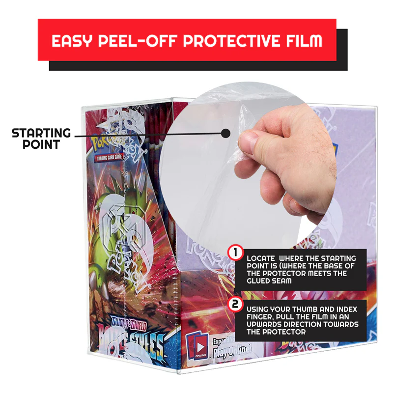 ER Display Pokémon Booster Large Box PET Protector Soft Crease 5Pk