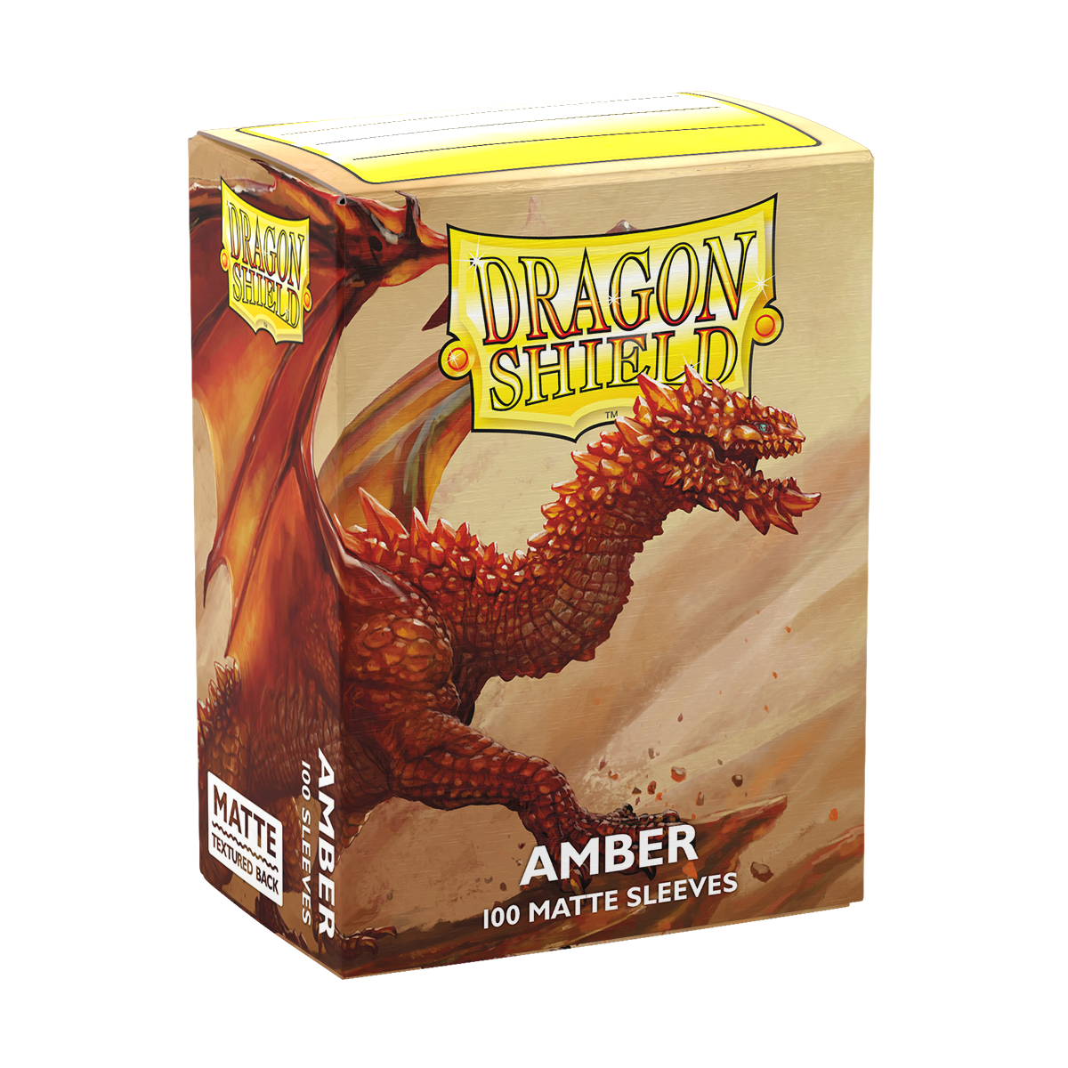 Dragon Shield Sleeves Matte Amber 100CT