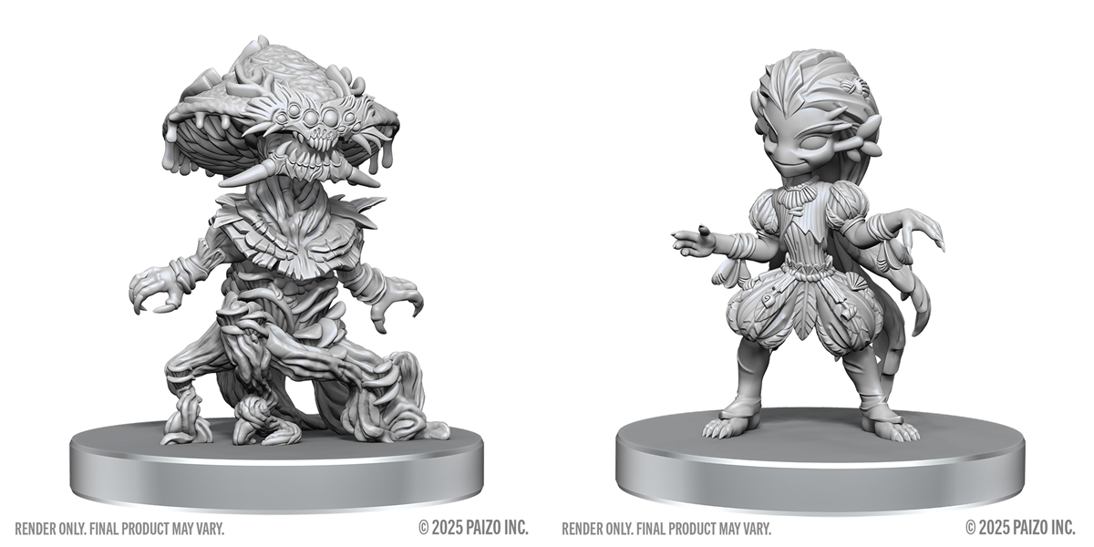 PF Unpainted Minis WV28 Fungus Leshy And Seaweed Leshy