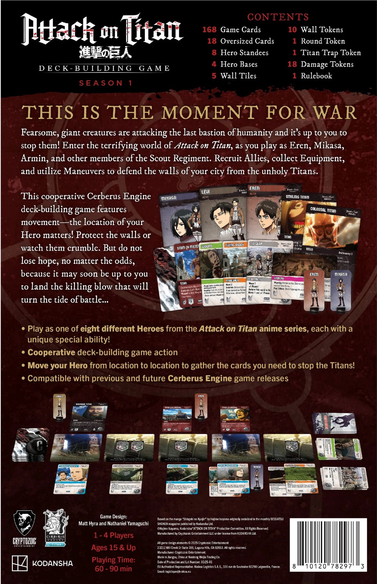 Attack On Titan Deck Building Game Season 1