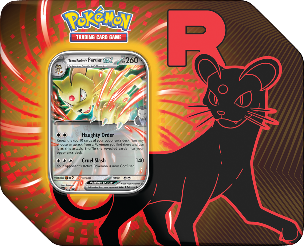 Pokemon Team Rocket's Tin - Persian Limit 1