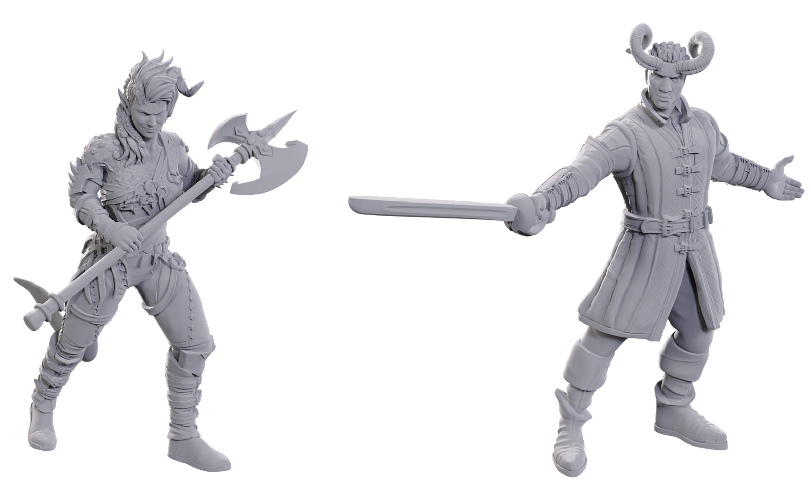 DND Unpainted Minis Special Edition Baldur's Gate 3 -Wyll & Karlach
