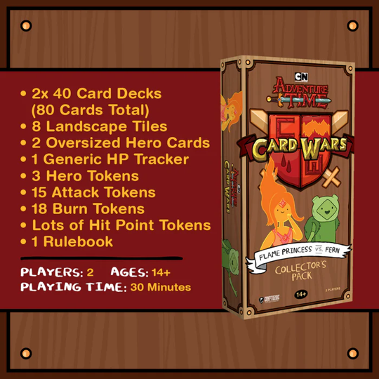 Adventure Time Card Wars Collector's Pack Flame Princess Vs Fern