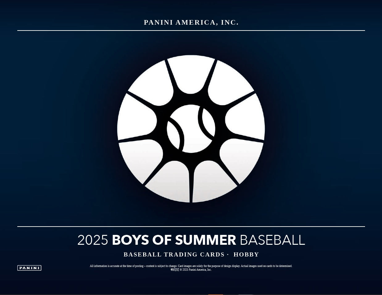 2025 Panini Boys of Summer Baseball