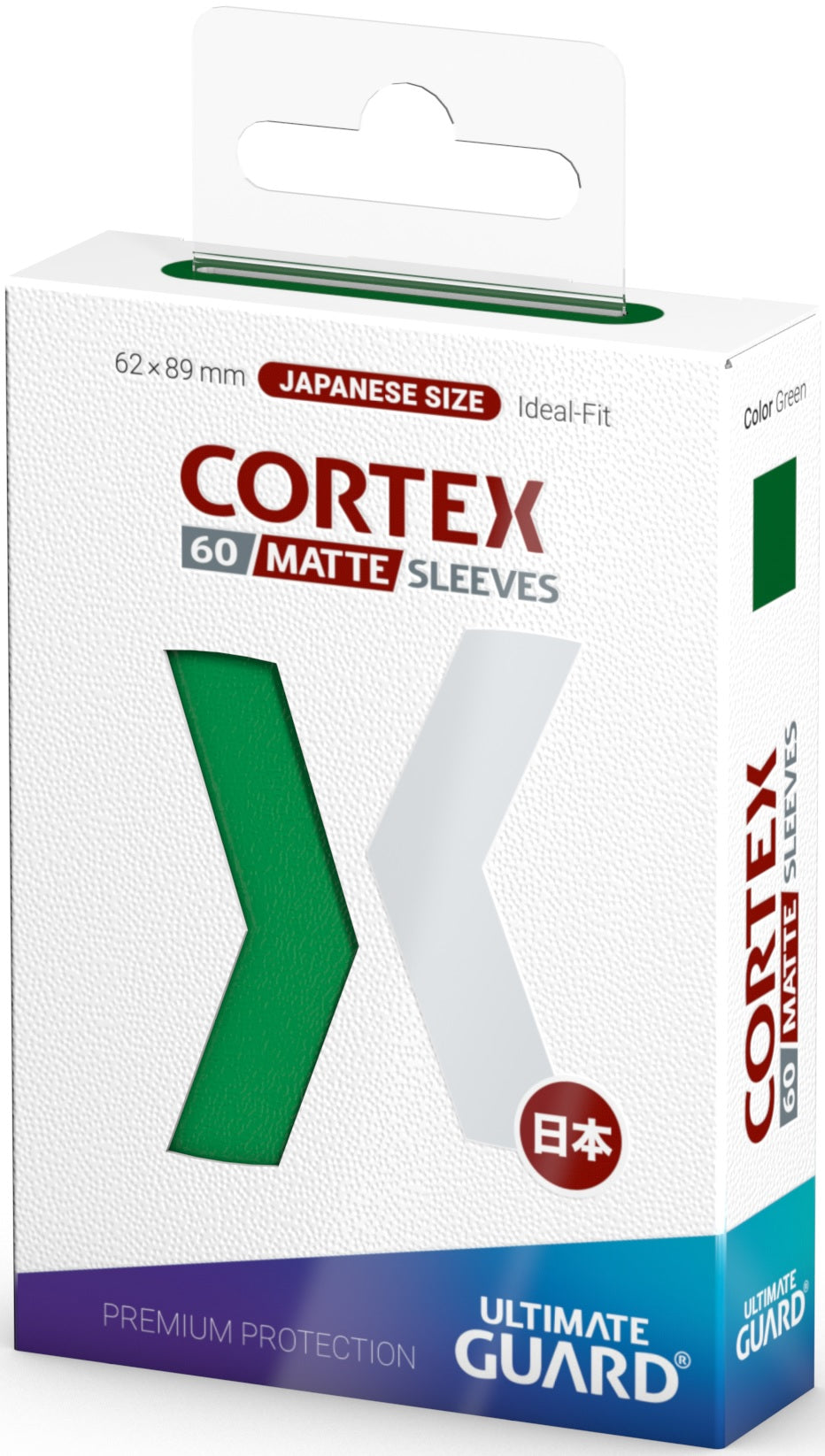 UG Sleeves Cortex Japanese Size Matte Green 60CT