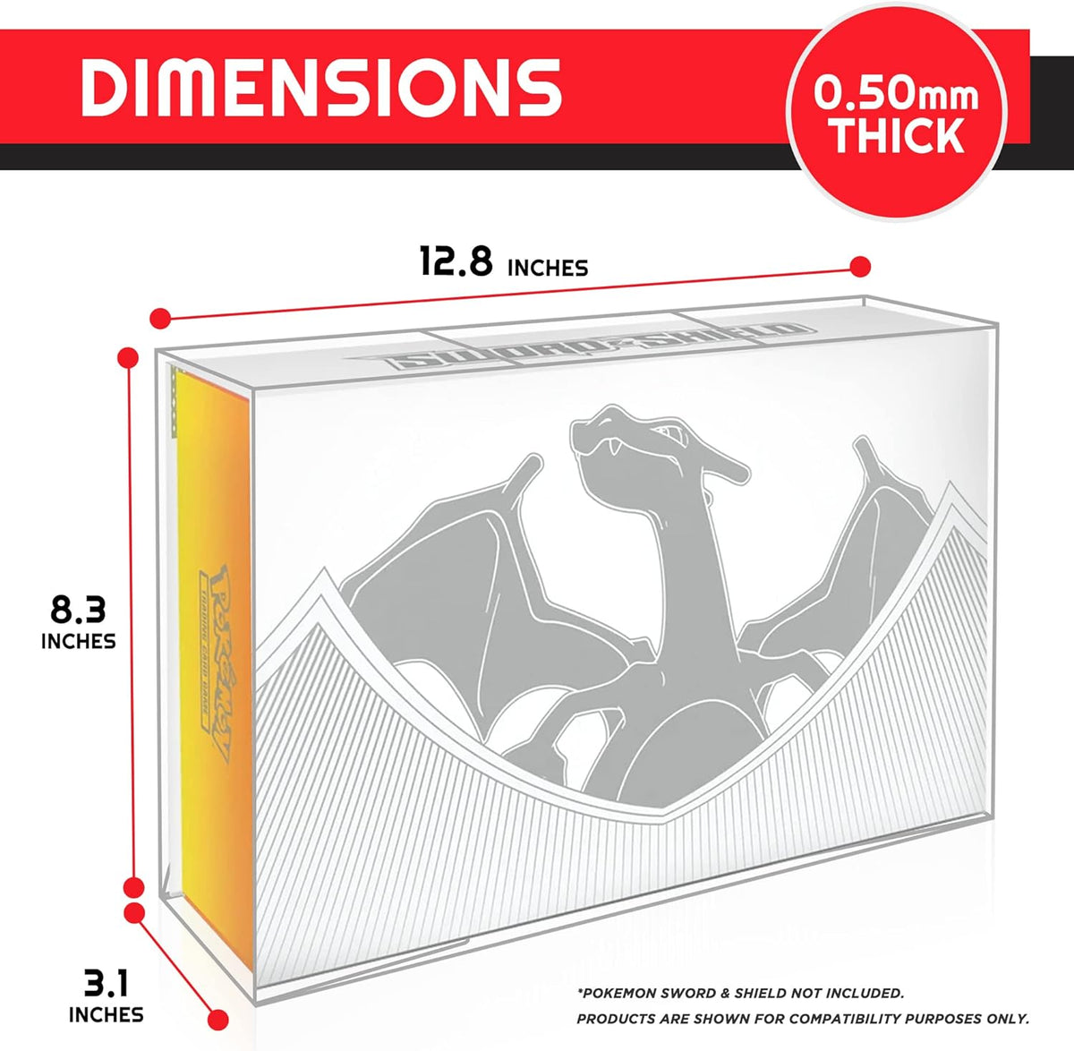 ER Pokemon TCG SWSH Charizard Ultra Premium Collection Pet Box Display Case