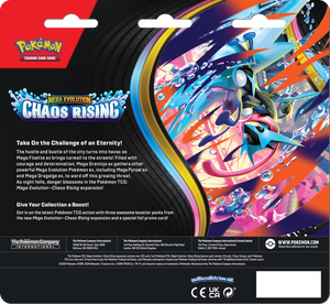 Pokemon ME04 Chaos Rising 3pk Blister Limit 4