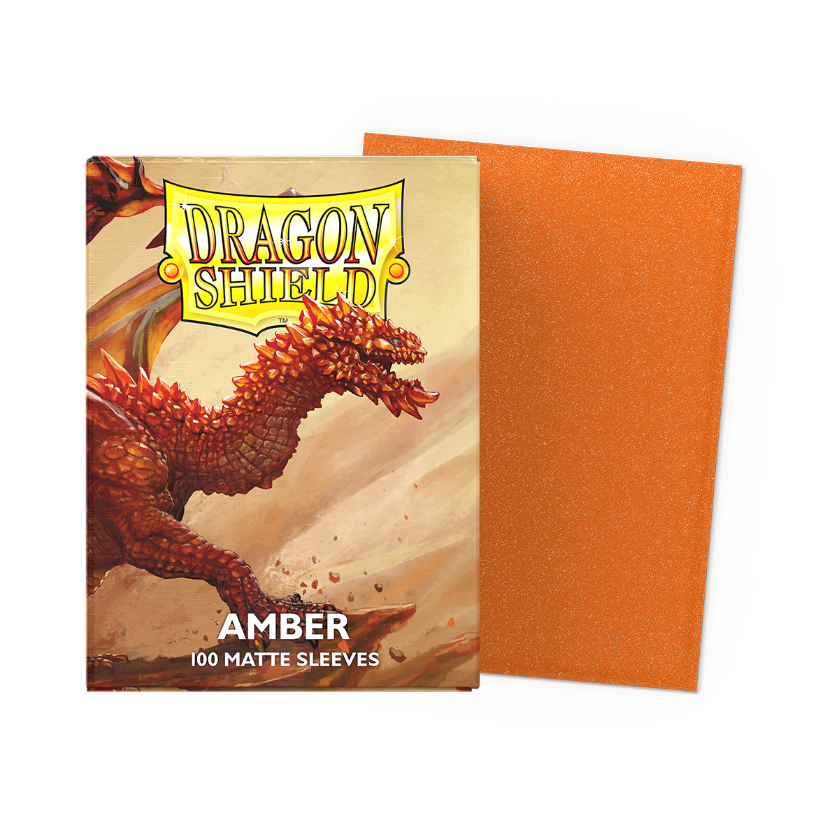Dragon Shield Sleeves Matte Amber 100CT