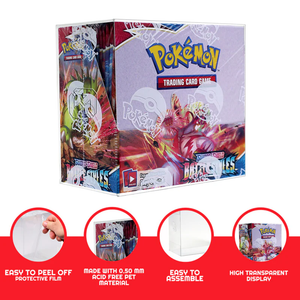 ER Display Pokémon Booster Large Box PET Protector Soft Crease 5Pk