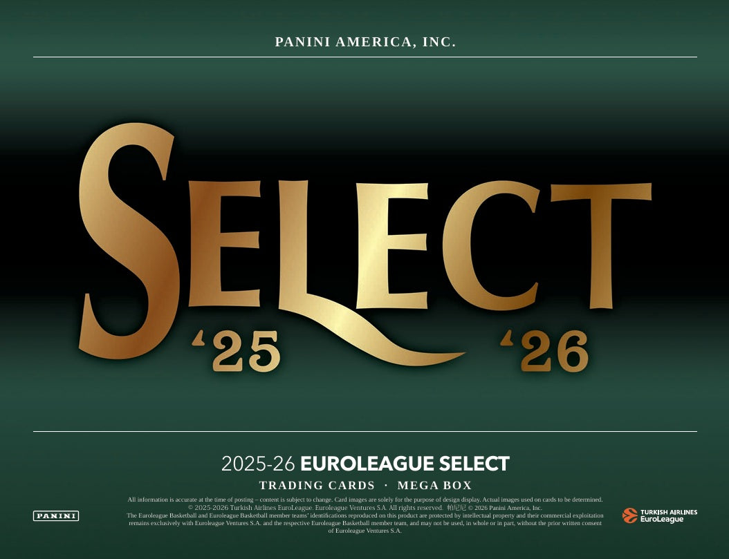 2026 Panini Select  EuroLeague Basketball Mega Box