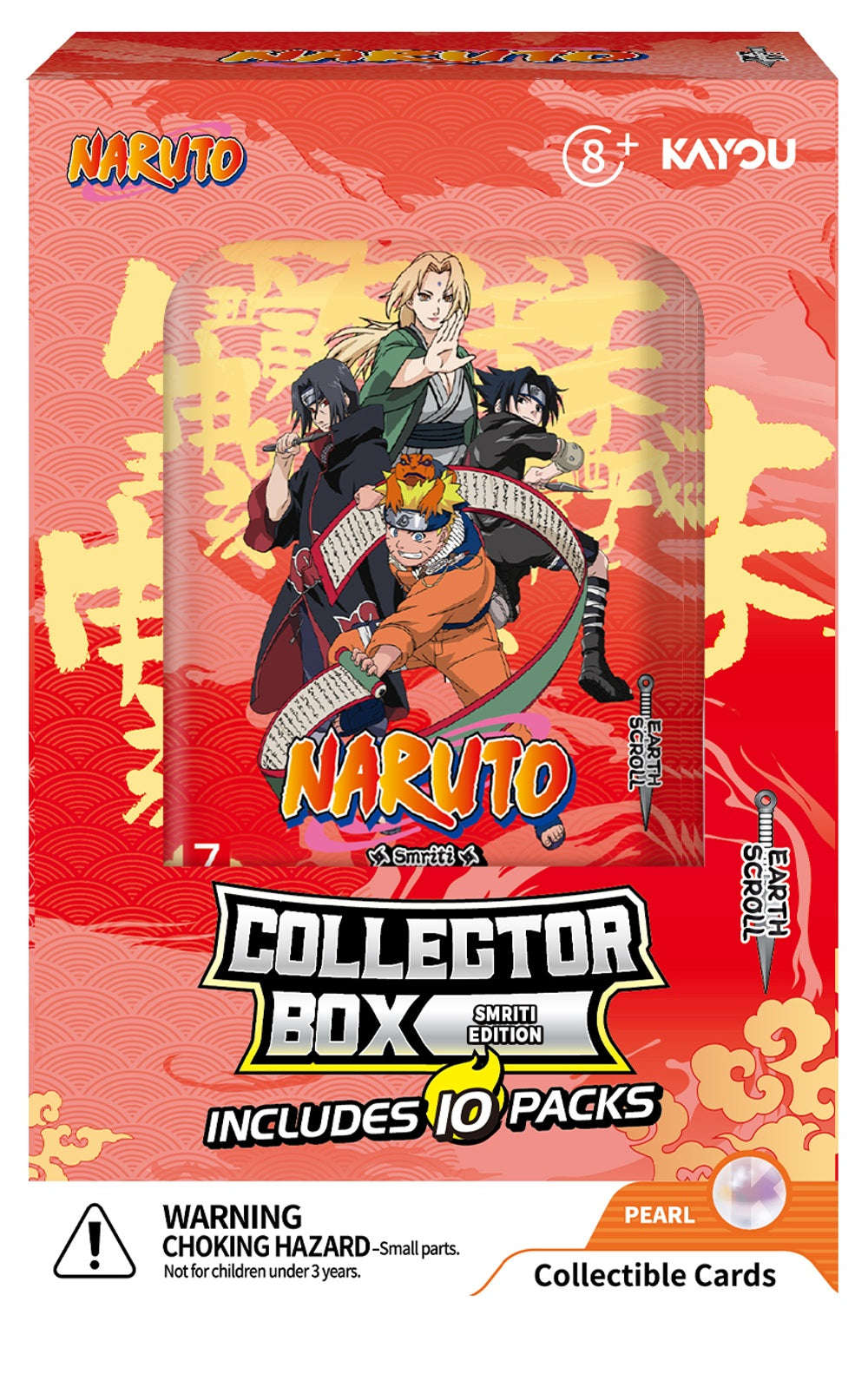 Naruto Smriti Collectible Cards Earth Scroll Series 2 5pk Collector Box