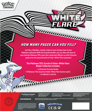 Pokemon SV10.5 White Flare Binder Collection LIMIT 6