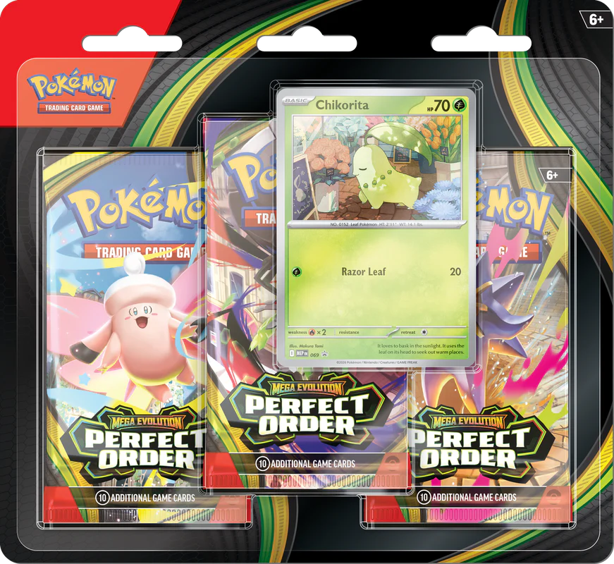 Pokemon ME03 Perfect Order 3Pk Blister LIMIT 6