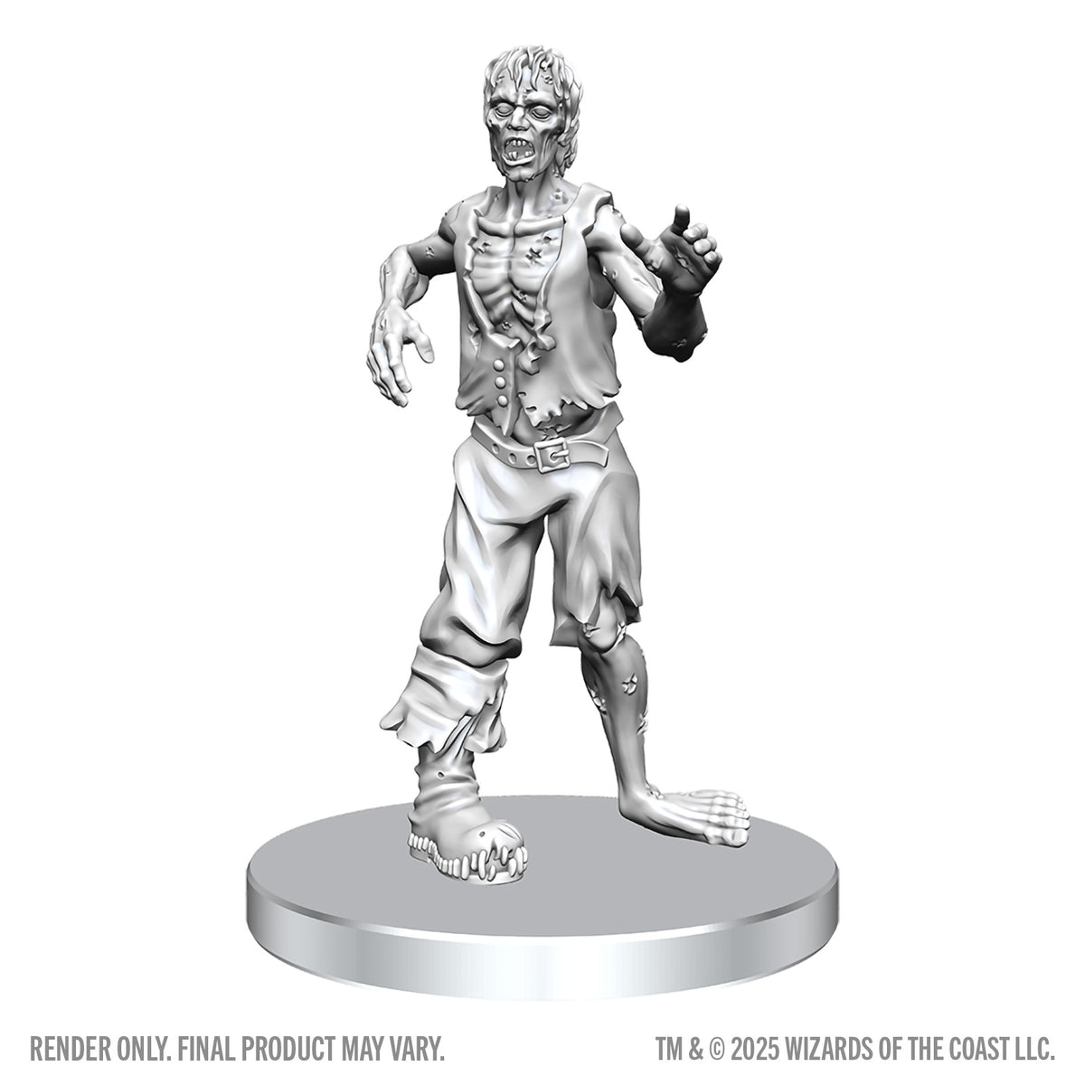 DND Unpainted Minis WV28 Classic Vampire & Classic Zombie