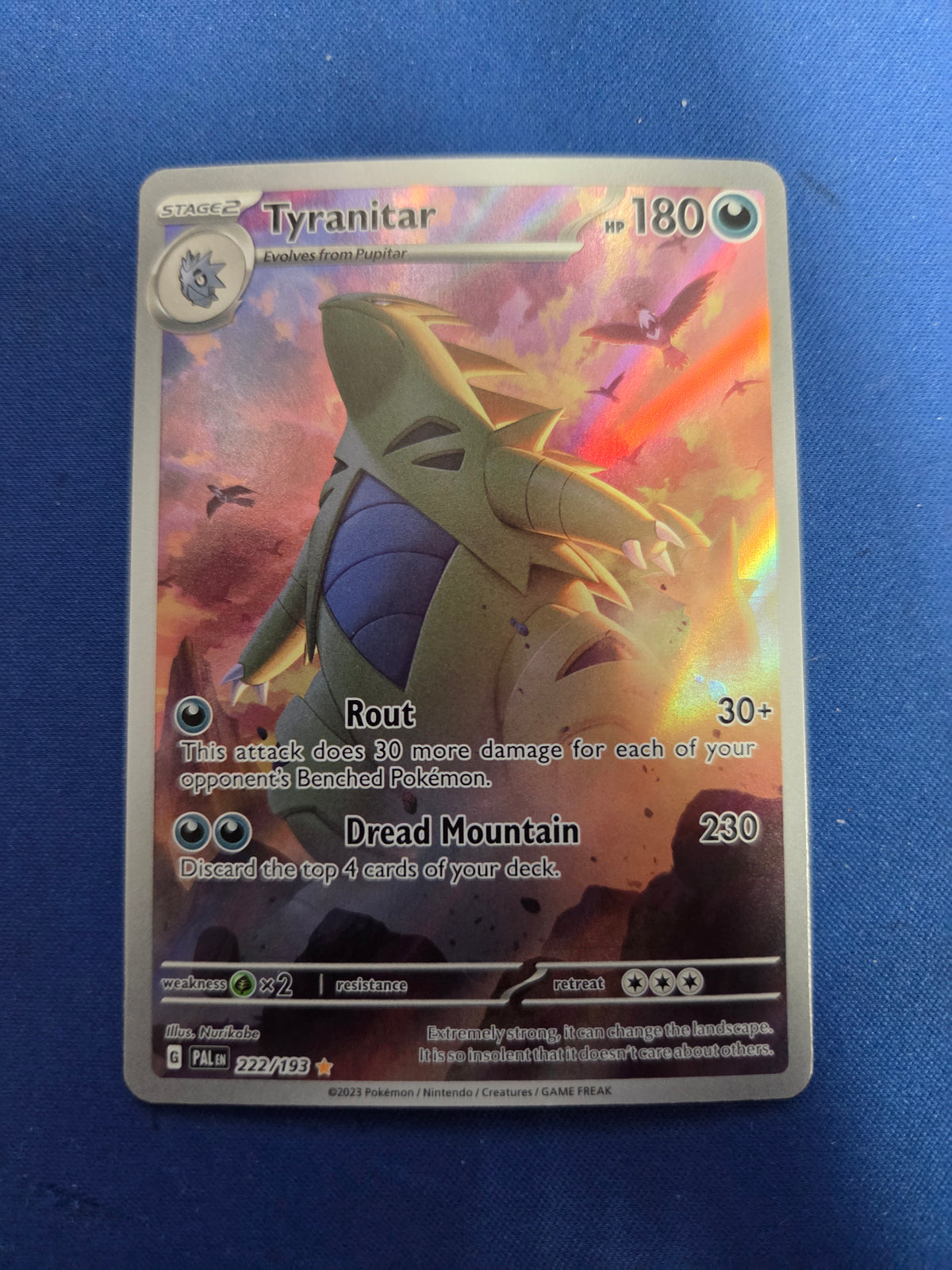 Tyranitar - 222/193 (222) Illustration Rare Holofoil (Cabinet-NM)