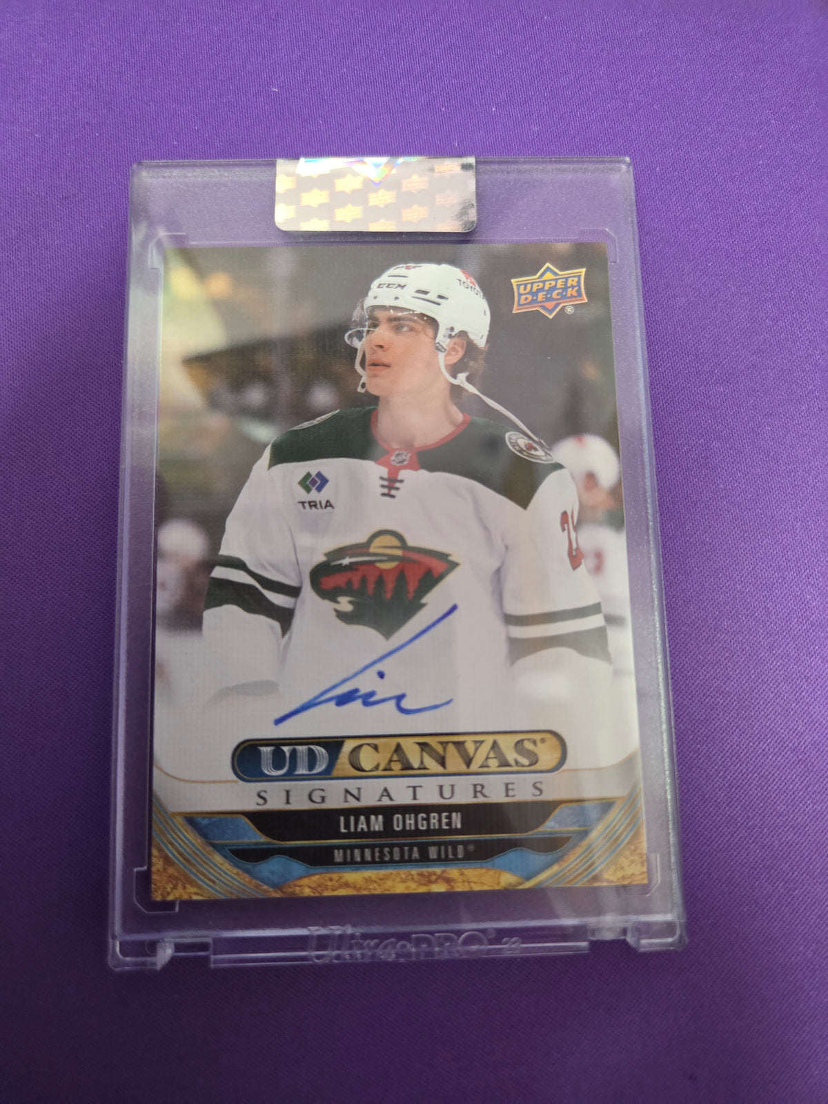Liam Ohgren #CS-LO Clear Cut autograph (Cabinet)