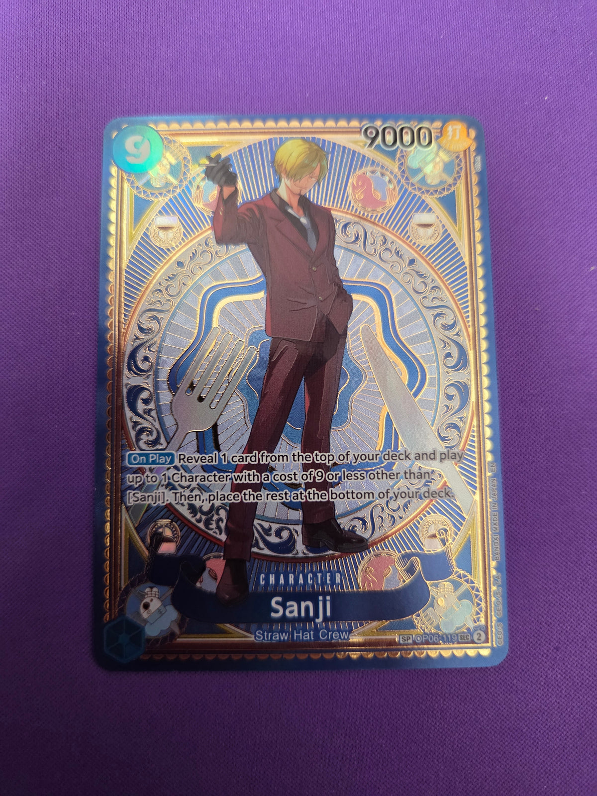Sanji (SP) (OP06-119) - A Fist of Divine Speed Foil (Cabinet-NM)
