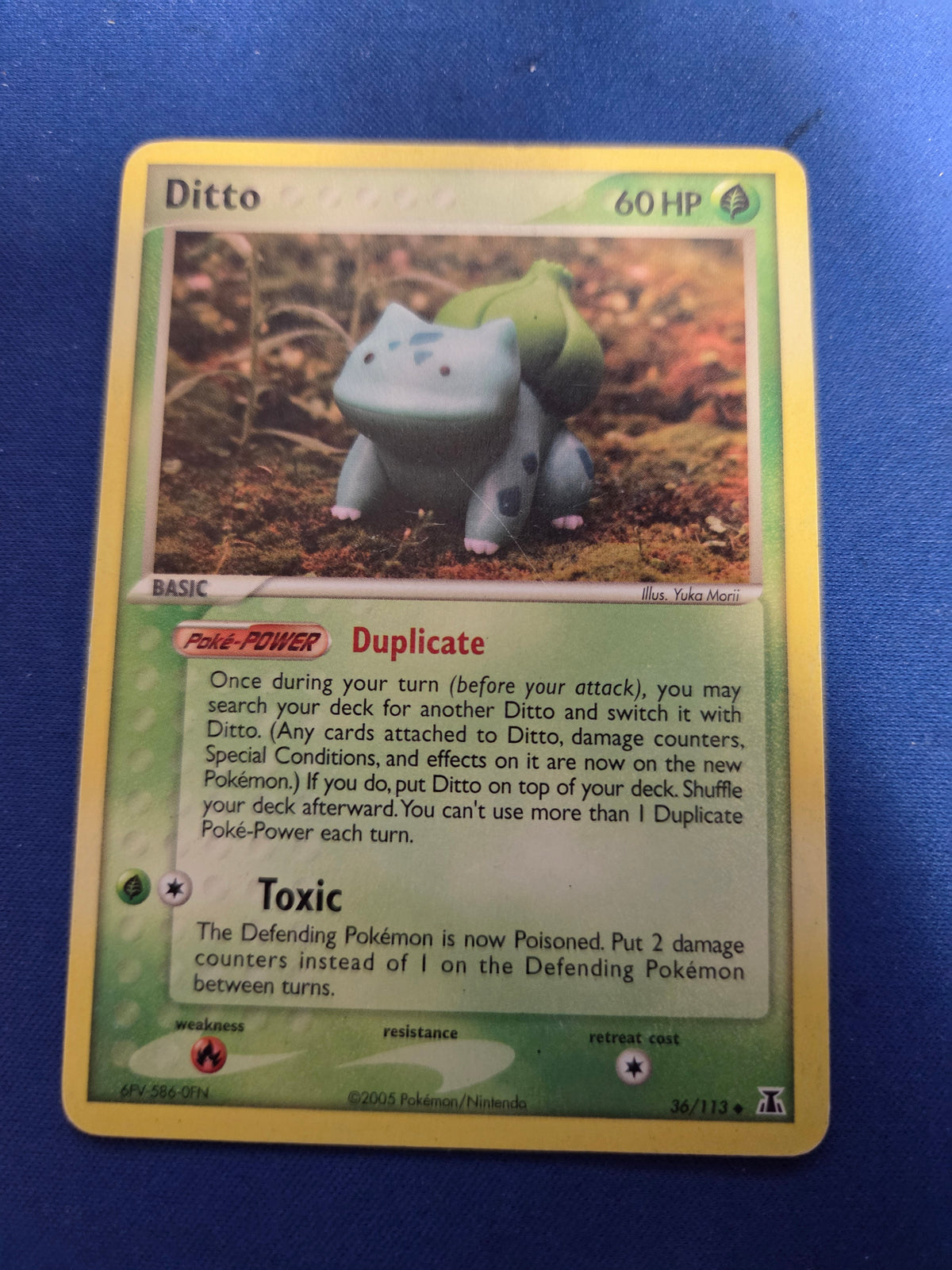 Moderately Played Ditto (Bulbasaur) (36)/113 Uncommon (Cabinet-MP)