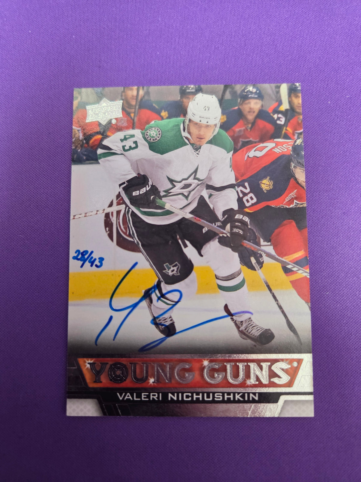 Valeri Nichushkin Auto 28/43 Young Guns #236  (cabinet-NM)