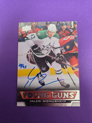Valeri Nichushkin Auto 28/43 Young Guns #236  (cabinet-NM)